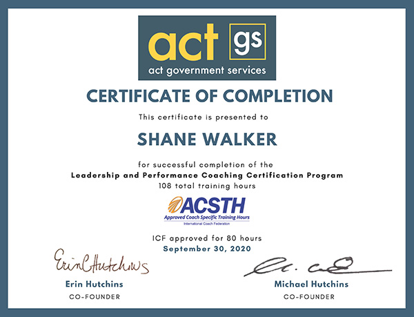 ACT Certified Coach
